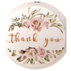 Thank you for Celebrating Stickers Assorted 50's